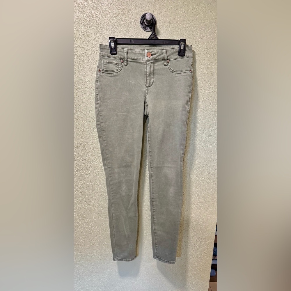 Maurices Soft Green Skinny Jeans